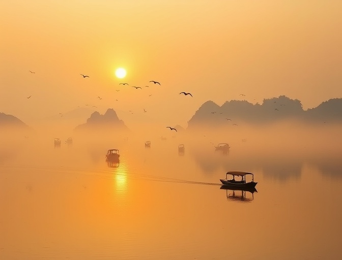 洞庭湖风光