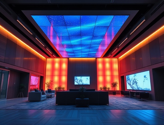 企业展厅 LED 展示