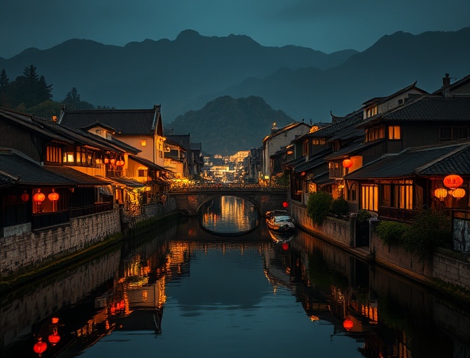 凤凰古城夜景