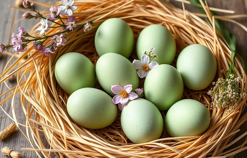 绿壳鸡蛋展示2