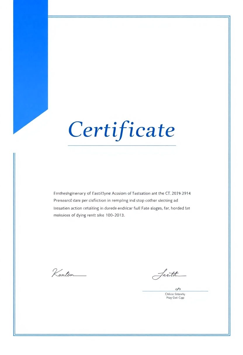 ISO 13485 Medical Device Quality Management System Certificate