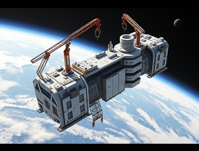 Space station construction
